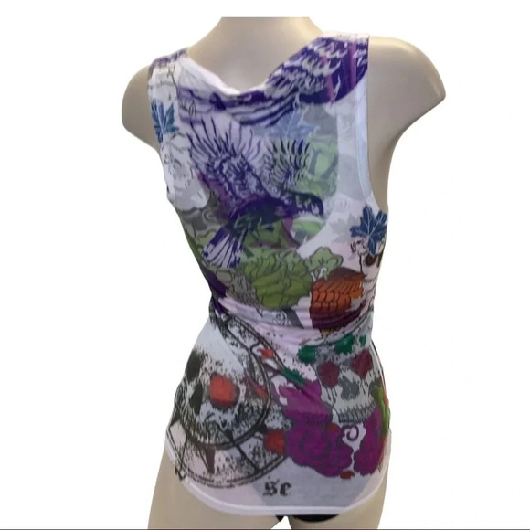 Grail Size XS Foil Printed Tank Top. Made in USA New - Picture 3 of 4